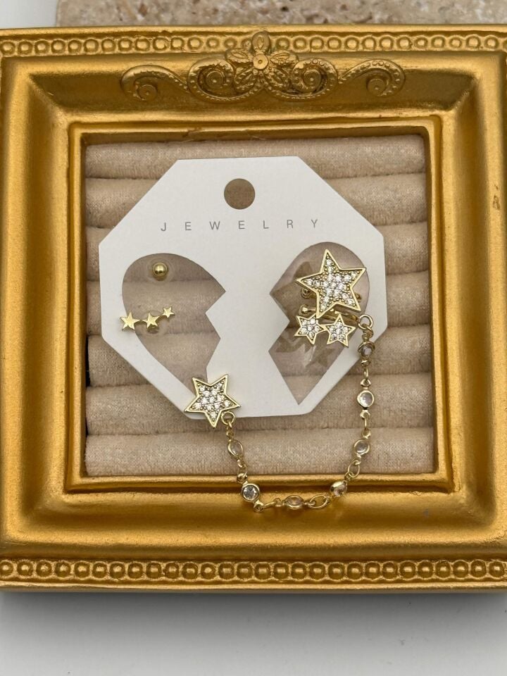EARCUFF Kıkırdak Set Küpe // EAR-787