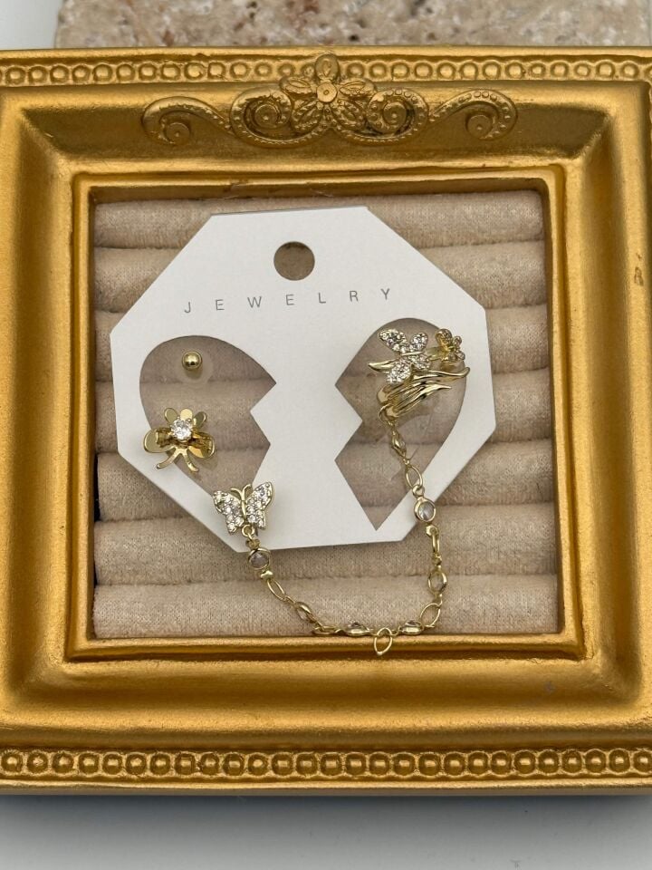 EARCUFF Kıkırdak Set Küpe // EAR-788