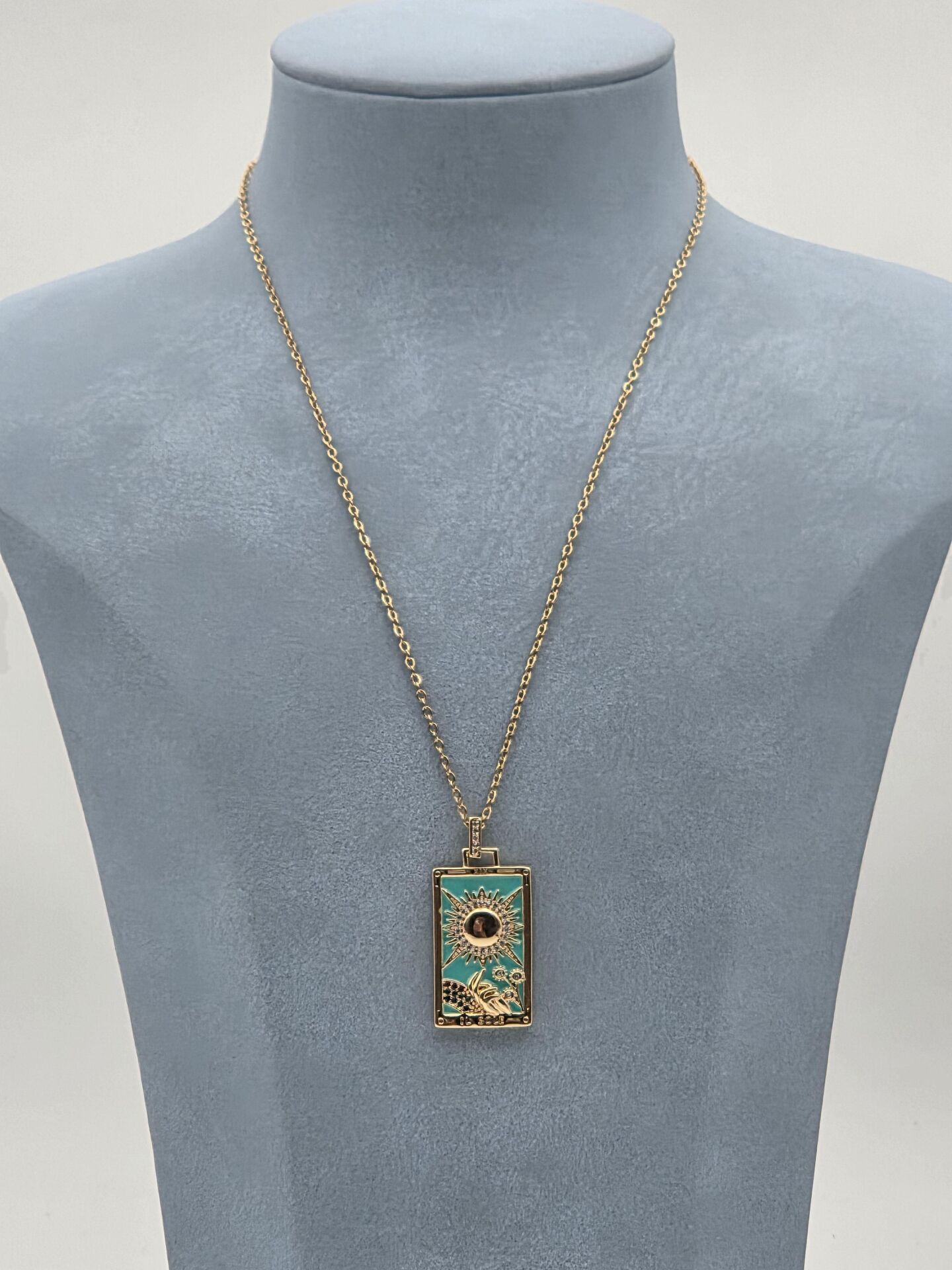 Çelik Tarot Kolye 45cm // KOLYE-6023