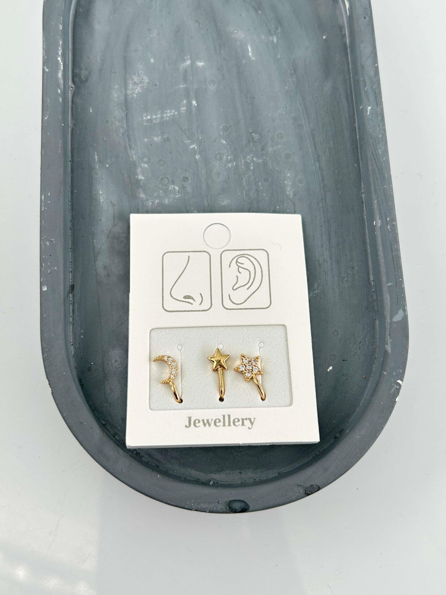 3'lü Delik Gerektirmeyen Piercing // PİER-013