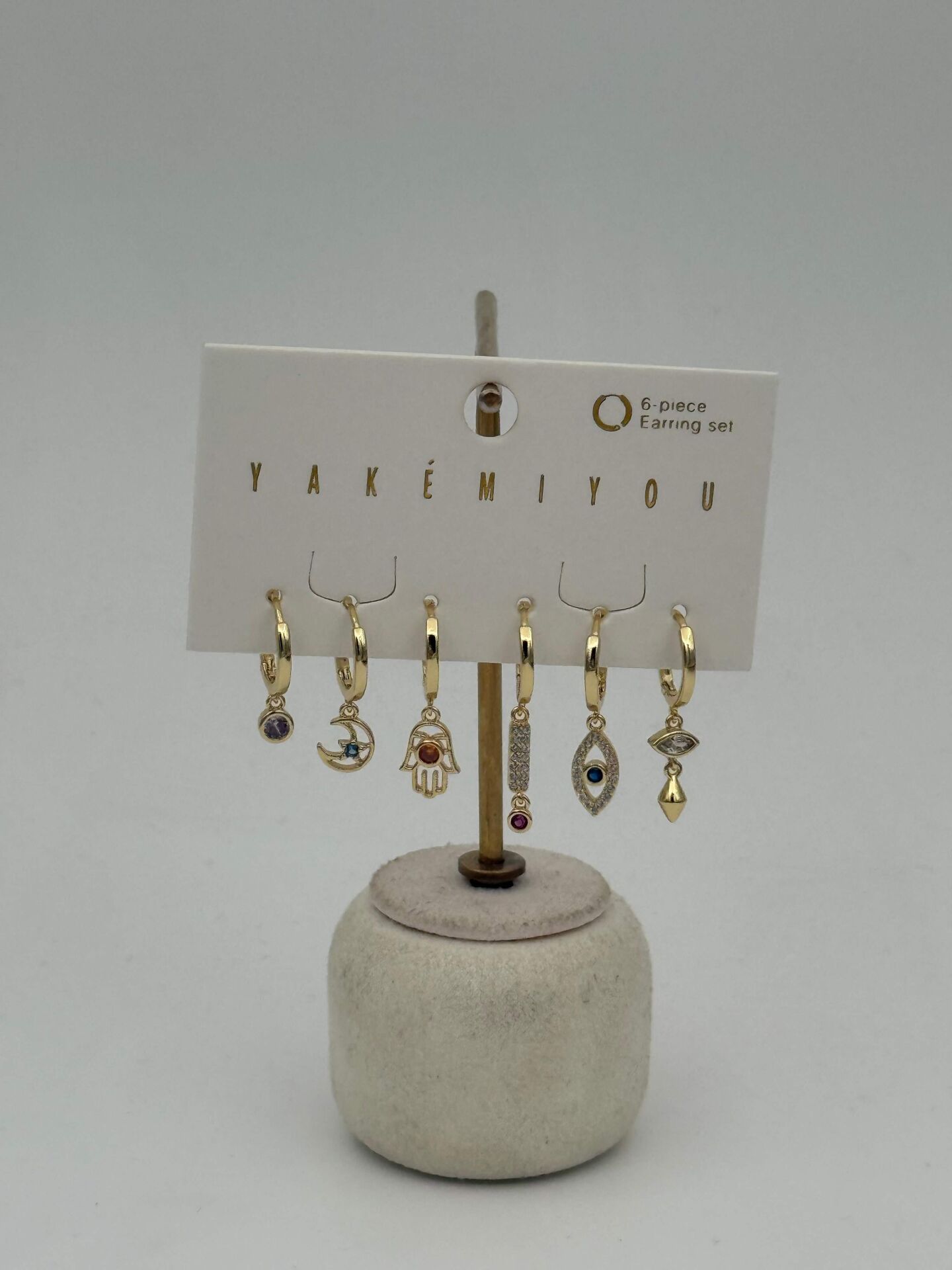 YAKEMIYOU 6'lı Set Küpe // ITHAL-3647