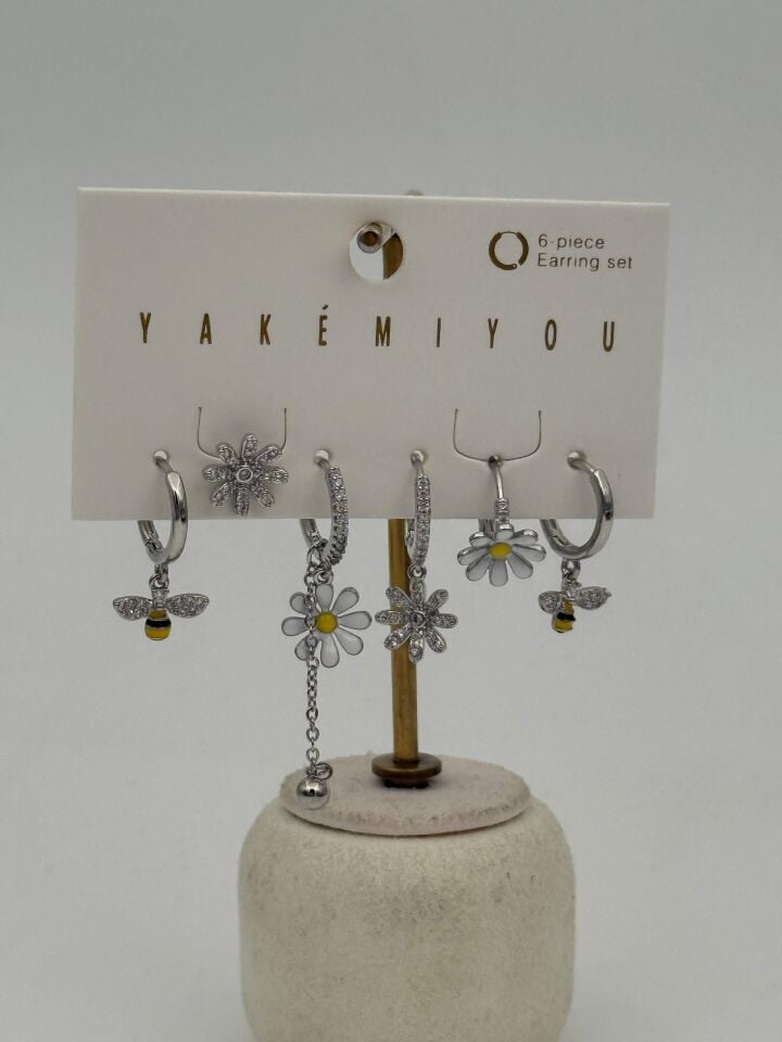 YAKEMIYOU 6'lı Set Küpe // ITHAL-3652