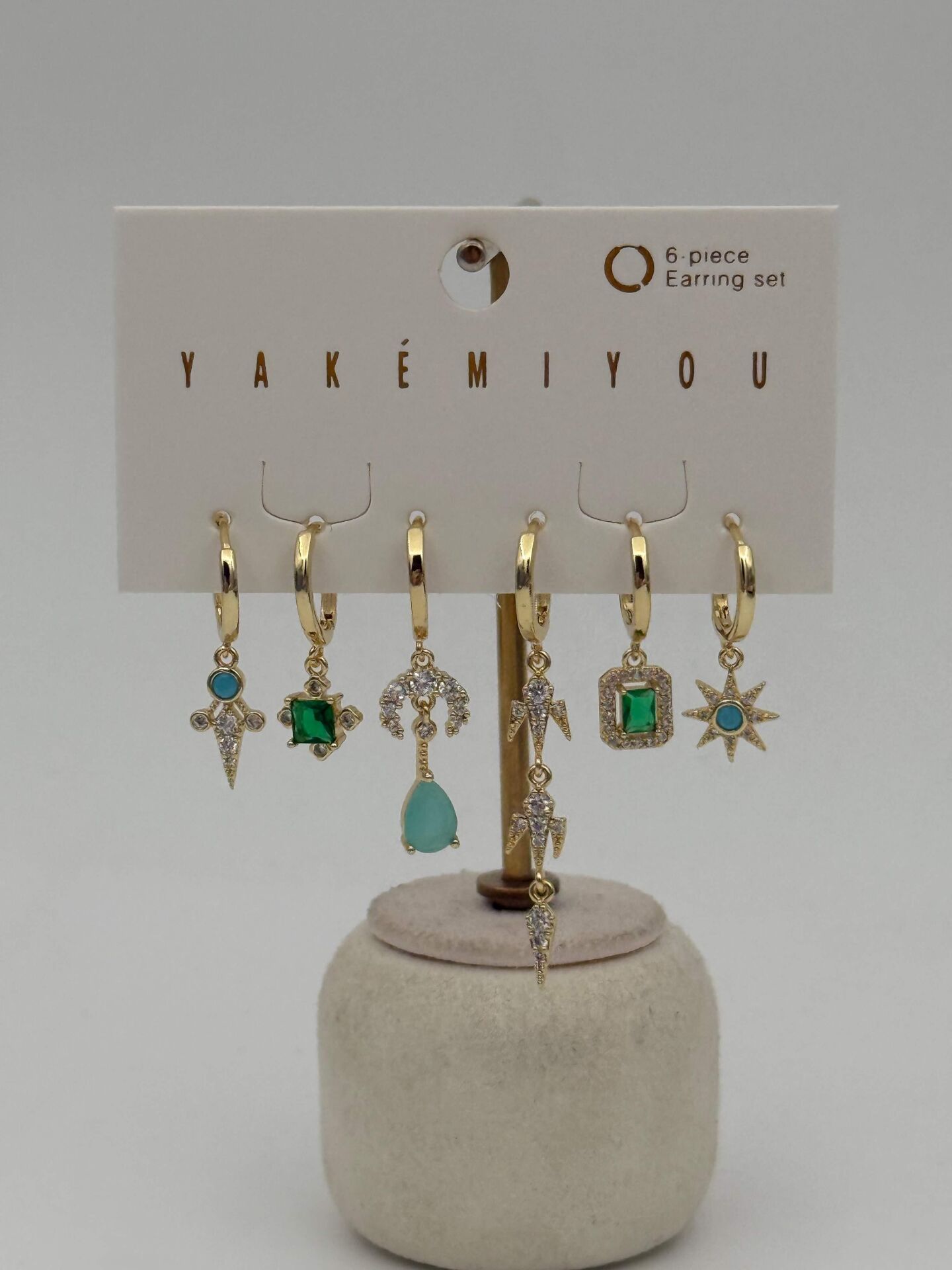 YAKEMIYOU 6'lı Set Küpe // ITHAL-3655