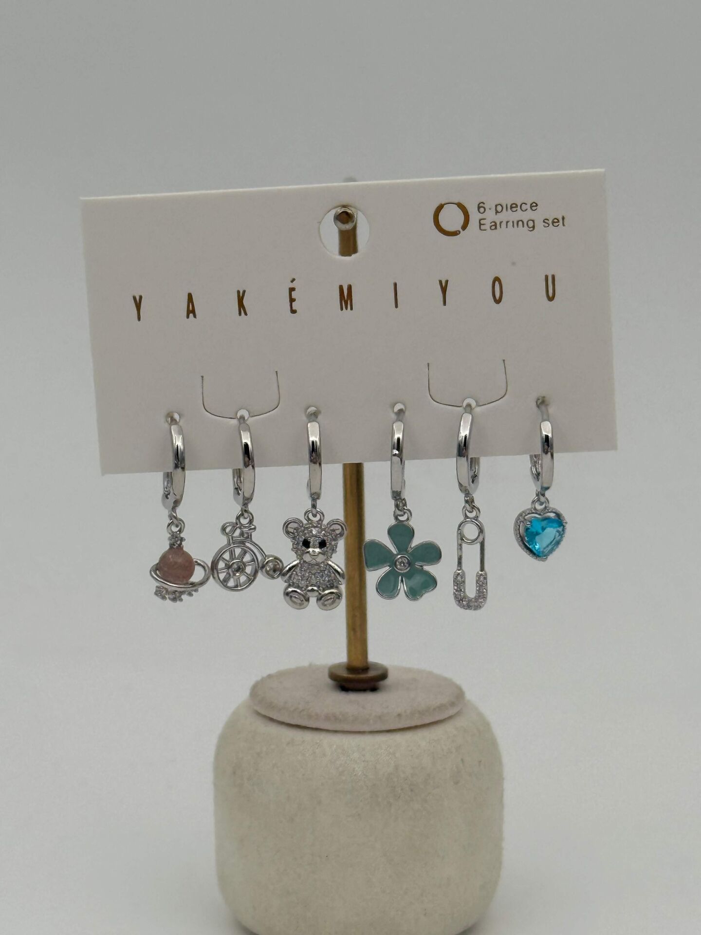 YAKEMIYOU 6'lı Set Küpe // ITHAL-3656