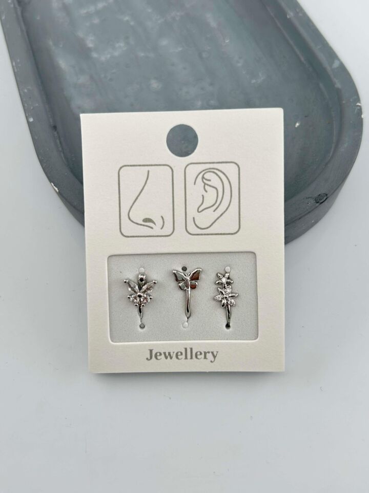 3'lü Delik Gerektirmeyen Piercing // PİER-023