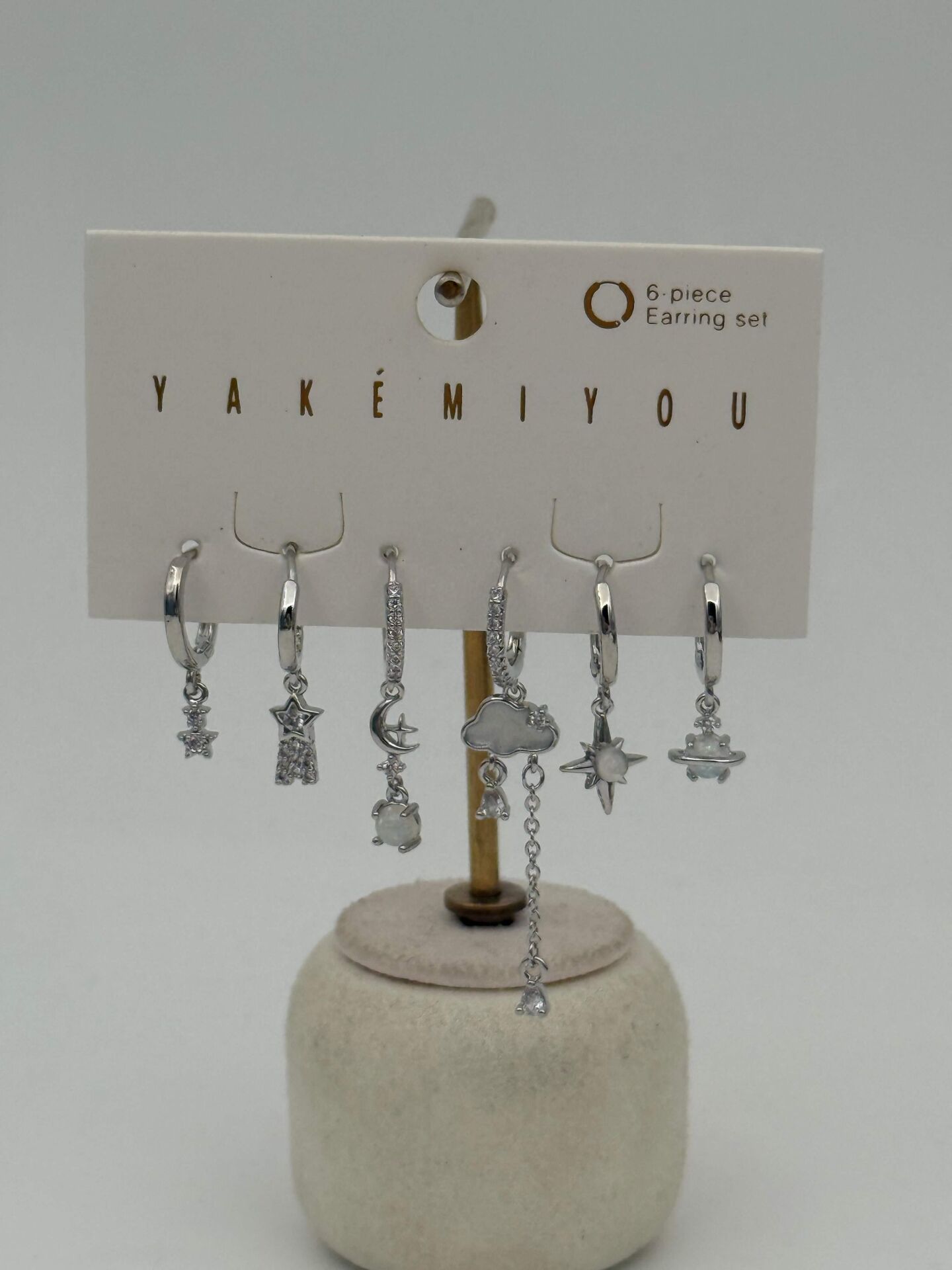 YAKEMIYOU 6'lı Set Küpe // ITHAL-3662