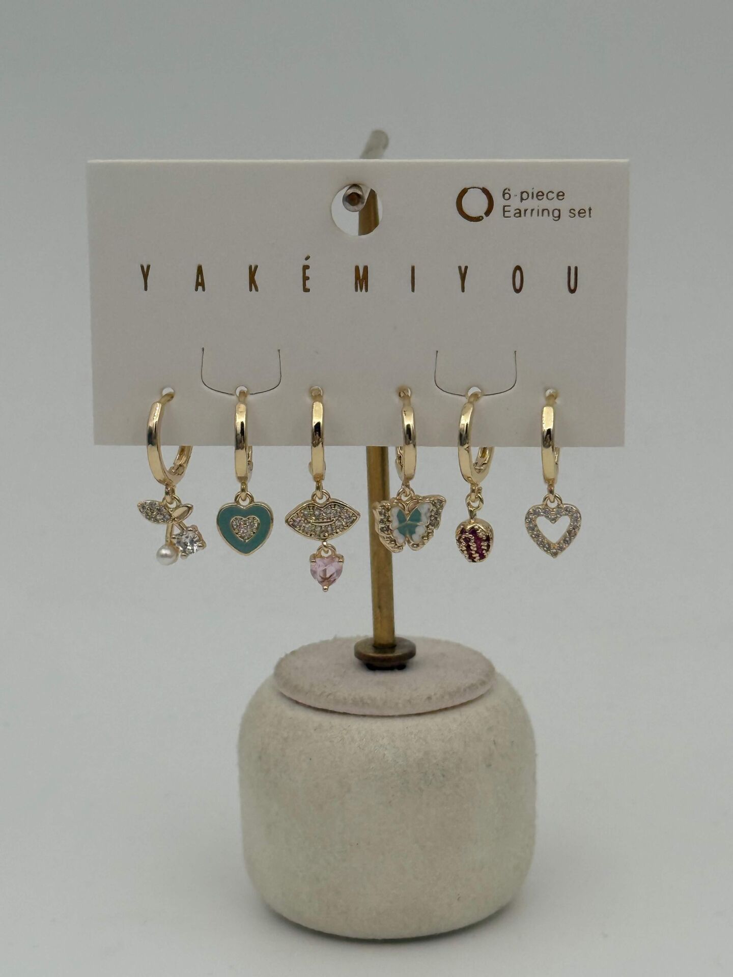 YAKEMIYOU 6'lı Set Küpe // ITHAL-3663