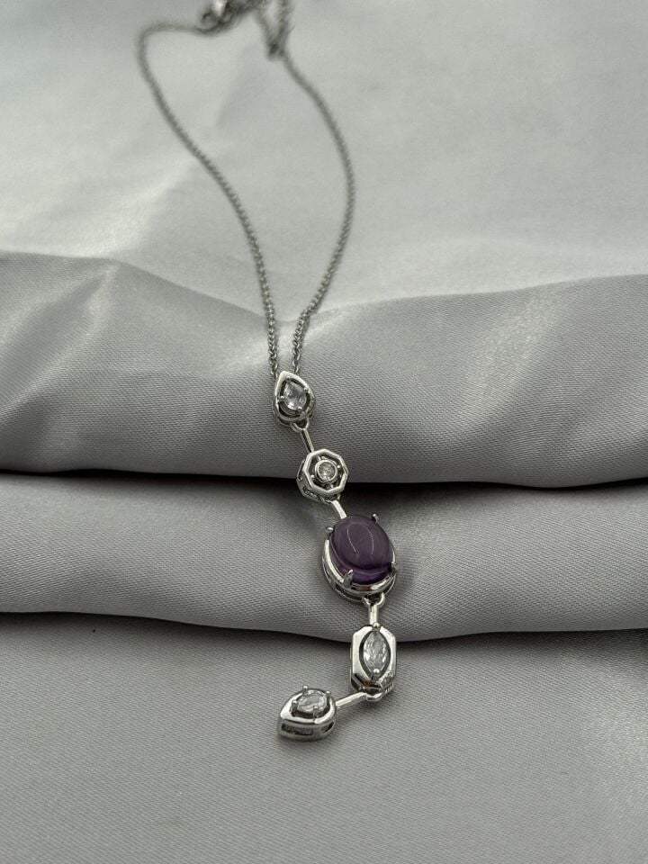 Steel Y Necklace // NECKLACE-5378