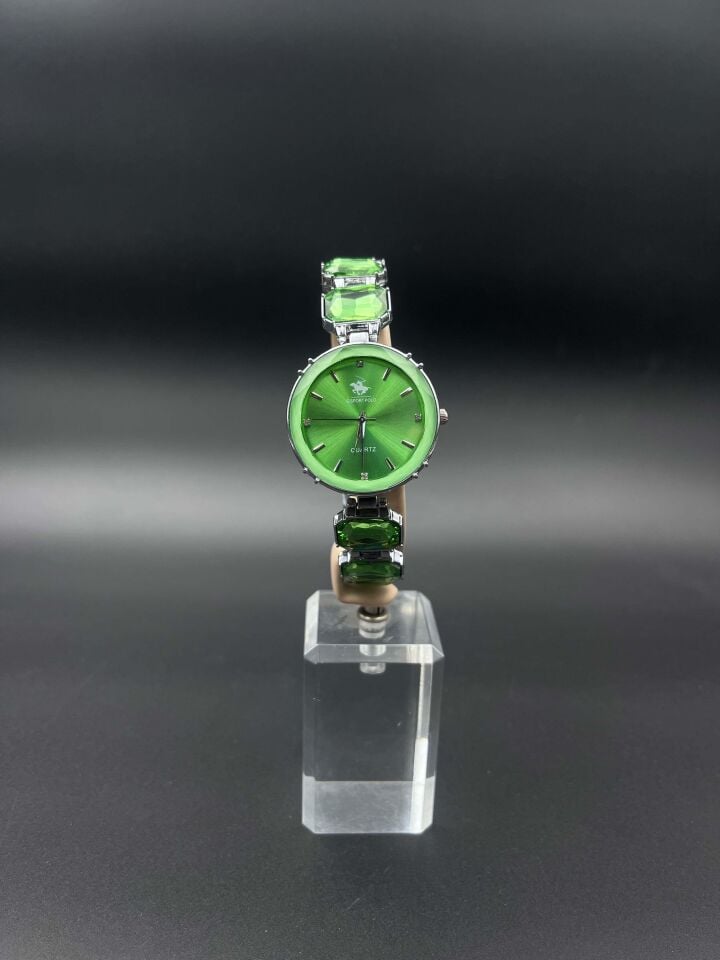 Steel Brand Model Colorful Stone Watch Bracelet // KELEPCE-2636