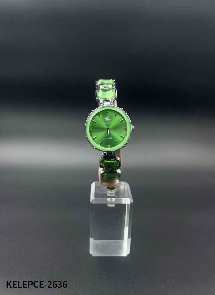 Çelik Marka Model Renkli Taşlı Saat Bileklik // KELEPCE-2636