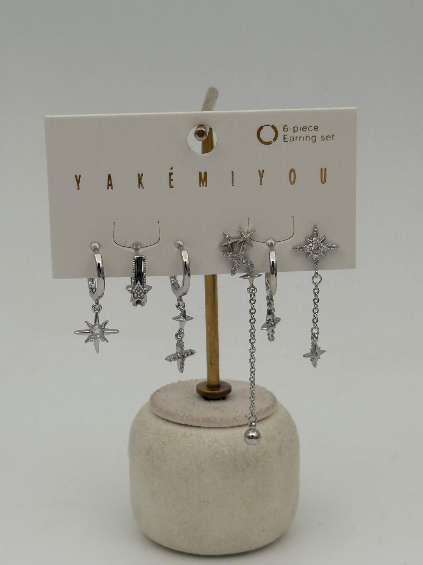 YAKEMIYOU 6'lı Set Küpe // ITHAL-3669