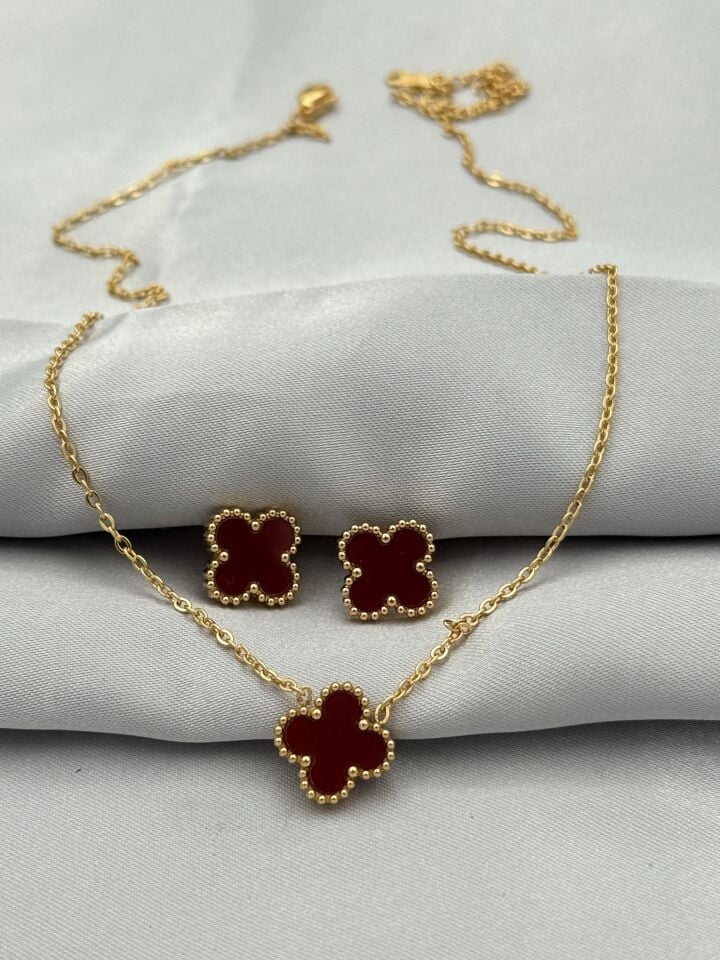 Steel Earring Necklace Set // NECKLACE-5387