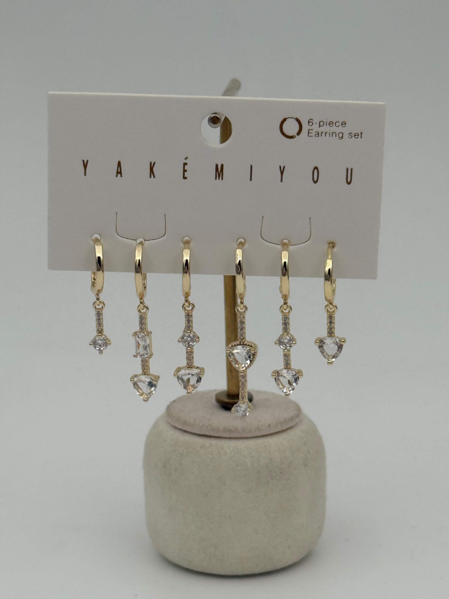 YAKEMIYOU 6'lı Set Küpe // ITHAL-3671