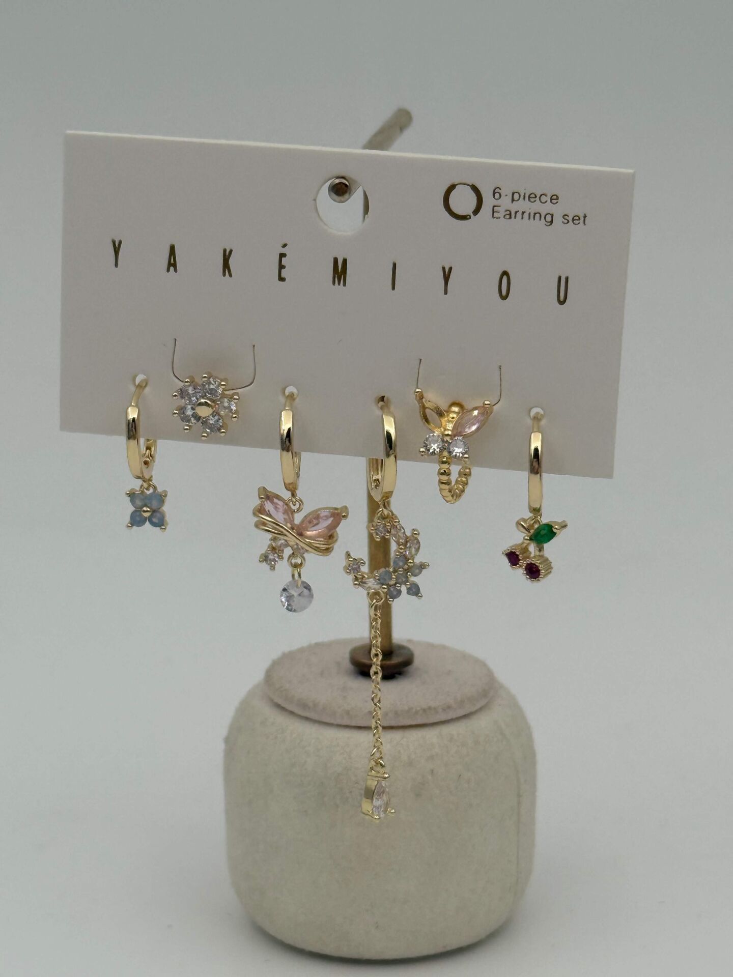 YAKEMIYOU 6'lı Set Küpe // ITHAL-3673