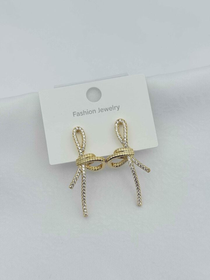 14K Zirkon Küpe // ITHAL-3848