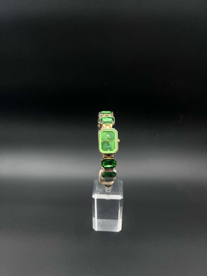 Steel Brand Model Colorful Stone Watch Bracelet // KELEPCE-2665
