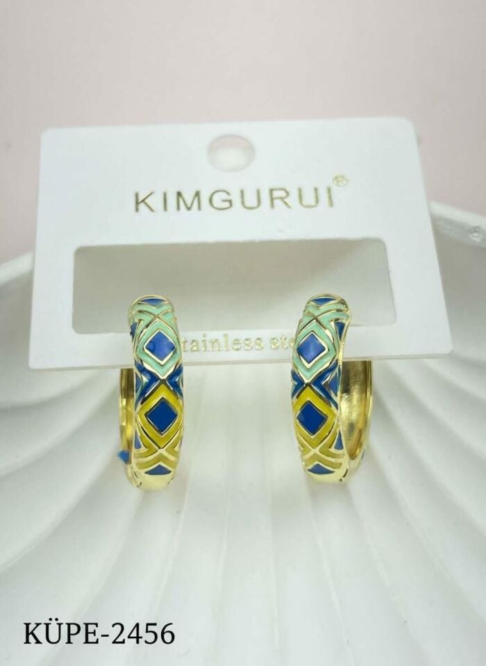 Steel Enamel Earring // EARRINGS-2456