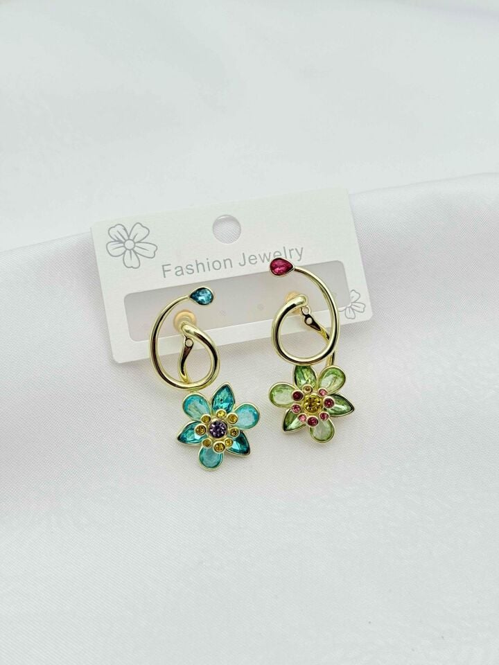 14K Zirkon Küpe // ITHAL-3895