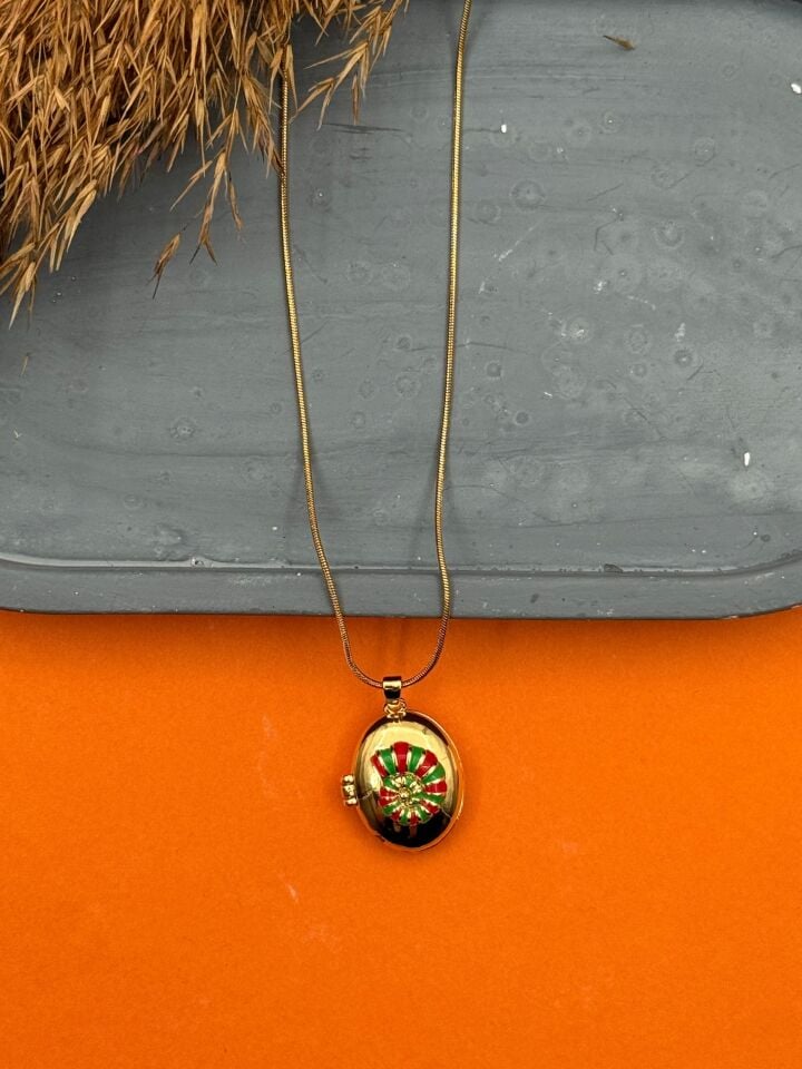 Stahl-Cover-Halskette 45cm // NECKLACE-5533