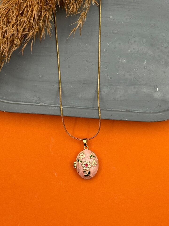 Steel Cover Necklace 45cm // NECKLACE-5535