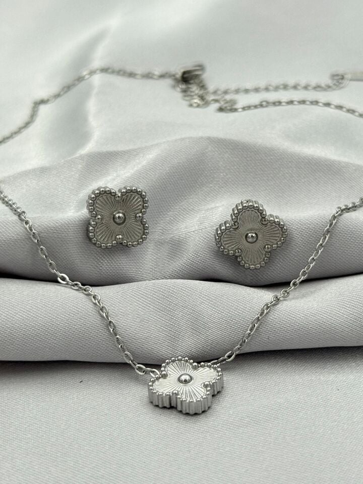 Steel Earring Necklace Set // NECKLACE-5388