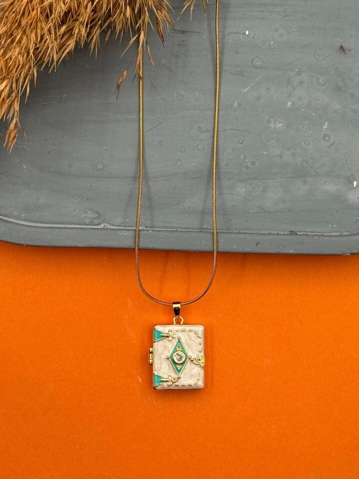 Stahl-Cover-Halskette 45cm // NECKLACE-5536