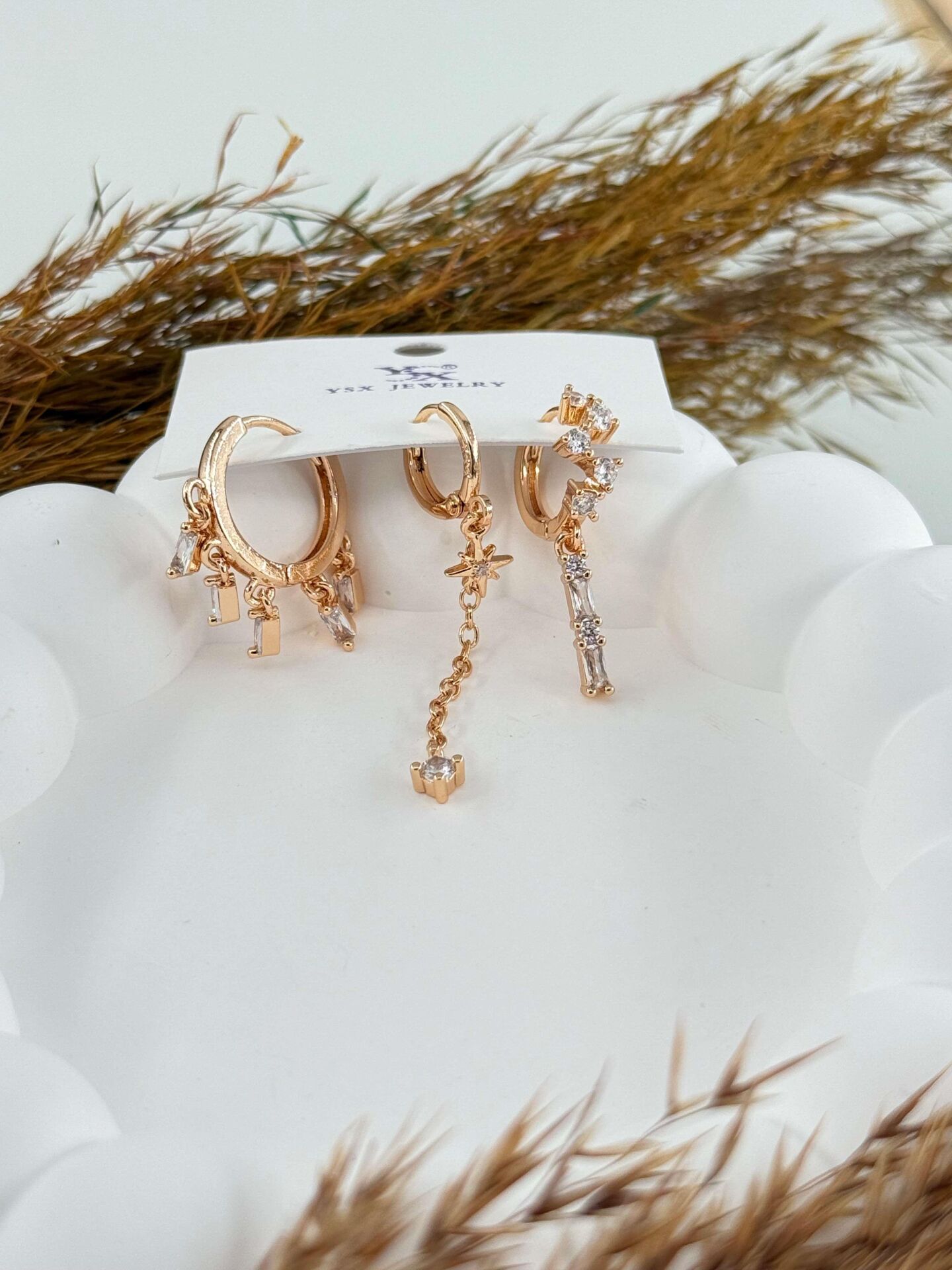 YSX 3-Piece Set Earrings // ITHAL-2851