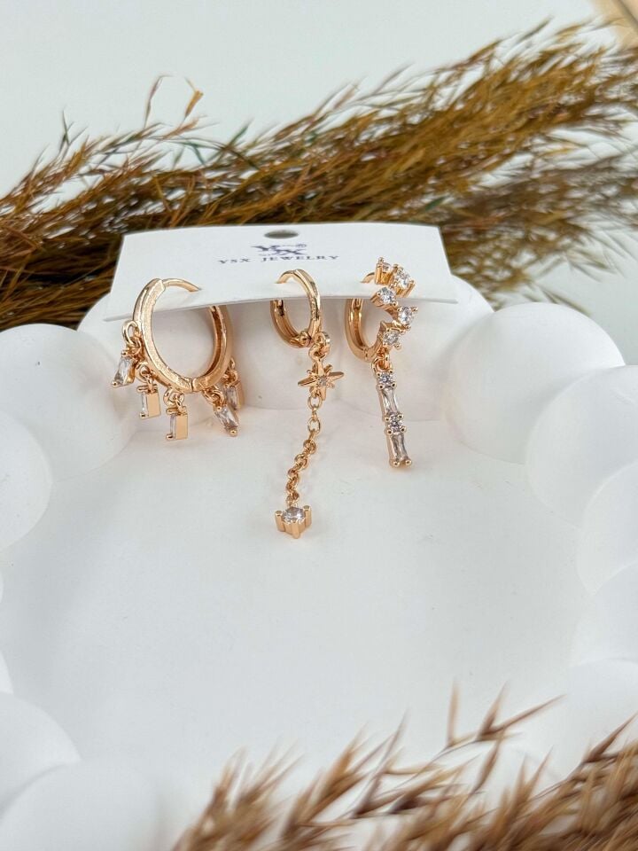 YSX 3-Piece Set Earrings // ITHAL-2851