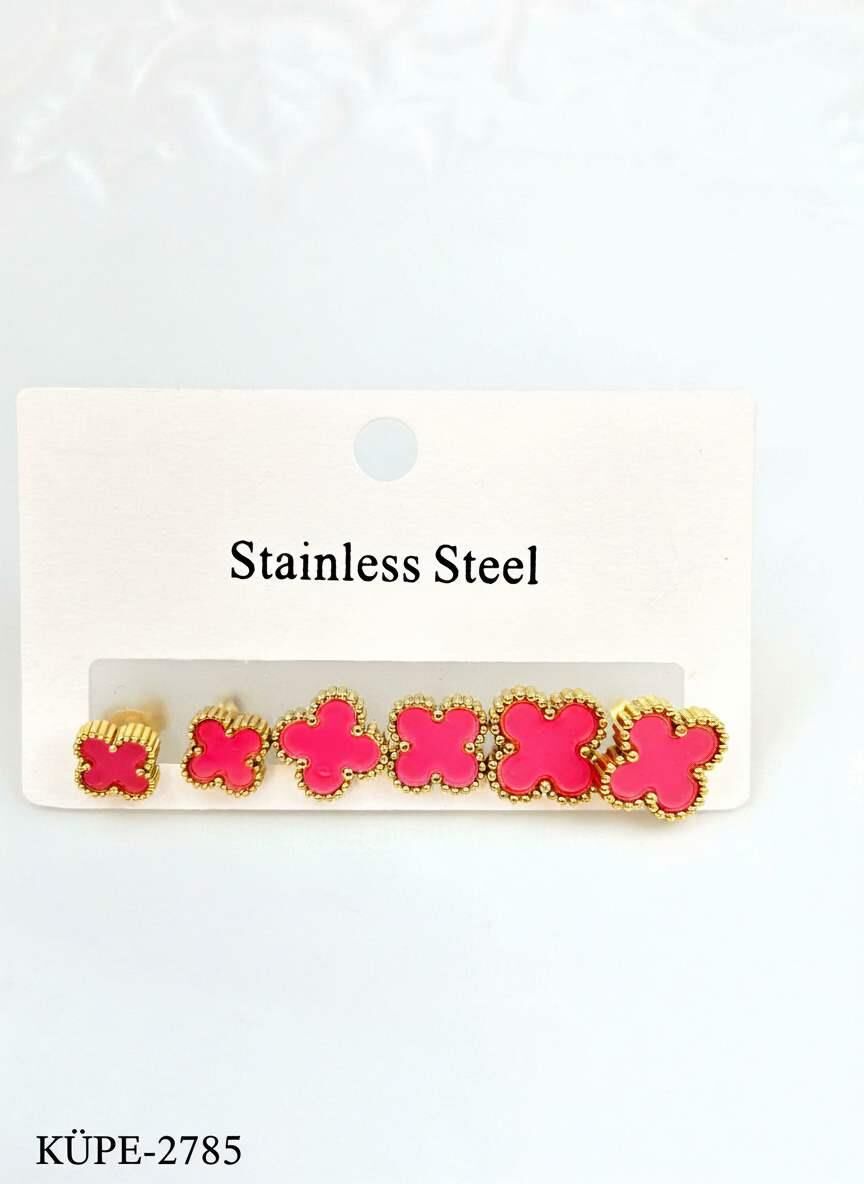 Çelik 6'lı Küpe // KÜPE-2785