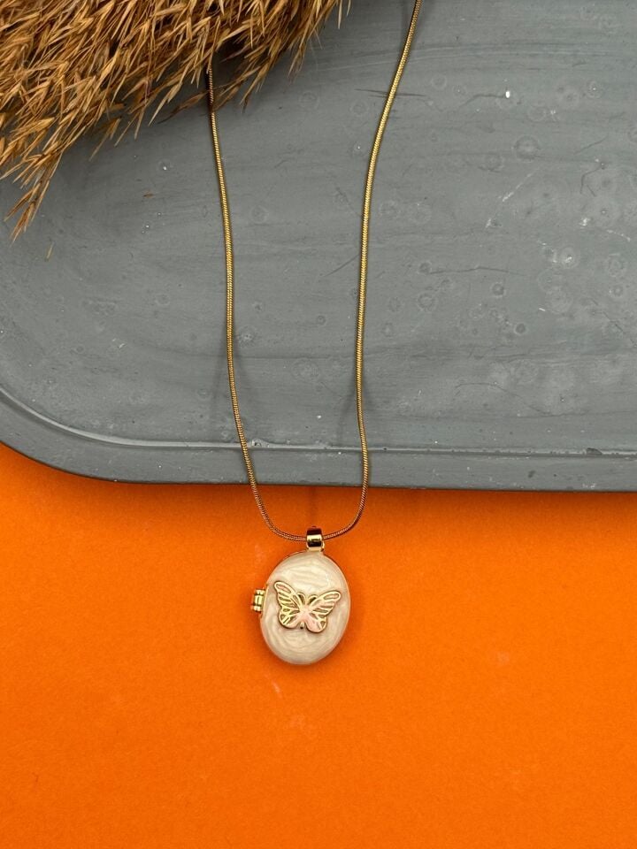 Steel Cover Necklace 45cm // NECKLACE-5540