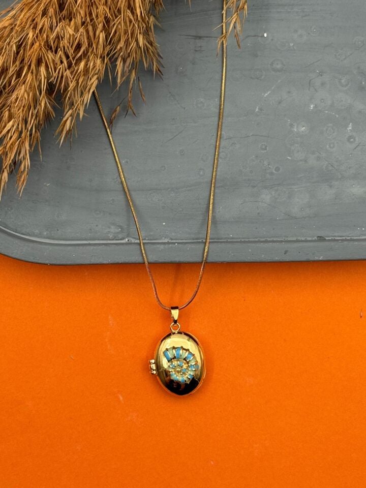 Stahl-Cover-Halskette 45cm // NECKLACE-5542