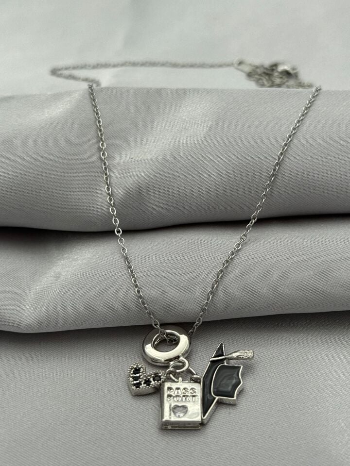 Stahlkette 45cm // HALSKETTE-5282