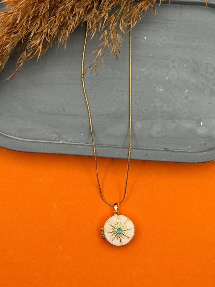 Stahl-Cover-Halskette 45cm // NECKLACE-5544