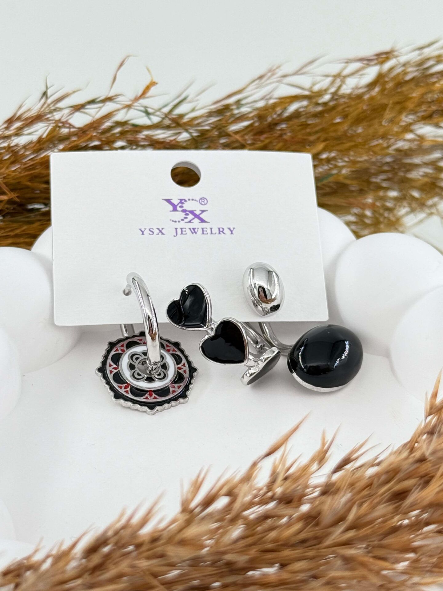 YSX 3'lü Set Küpe // ITHAL-2861