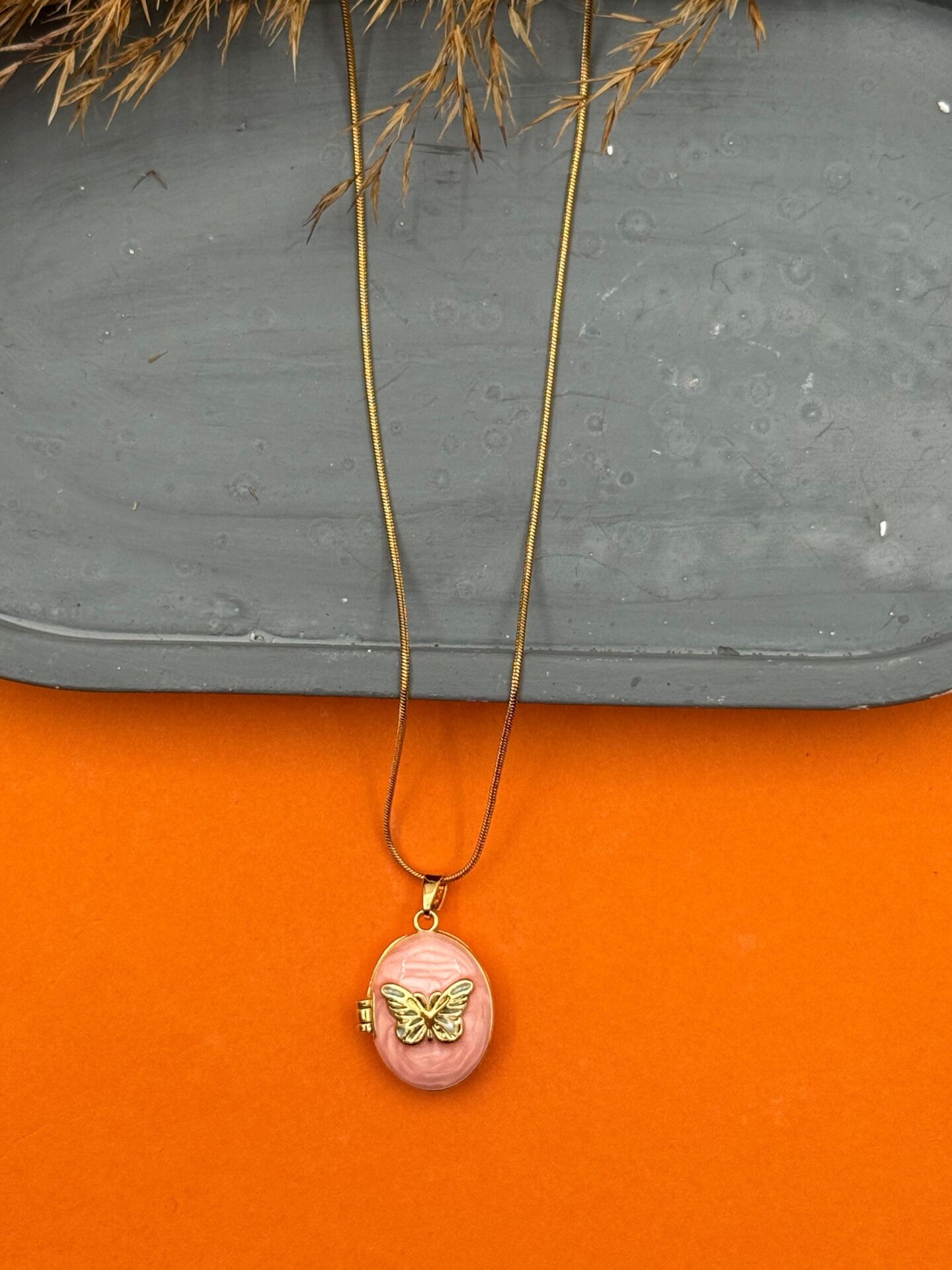 Steel Cover Necklace 45cm // NECKLACE-5547