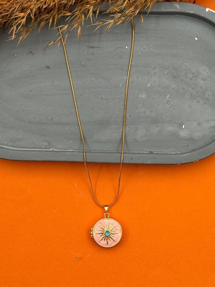 Stahl-Cover-Halskette 45cm // NECKLACE-5551