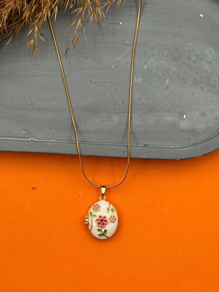 Steel Cover Necklace 45cm // NECKLACE-5556