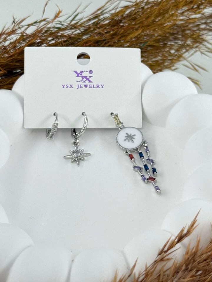 YSX 3-Piece Set Earrings // ITHAL-2872