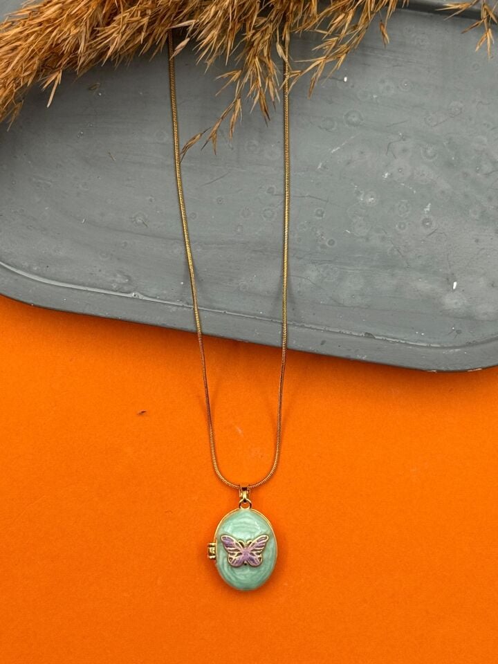 Steel Cover Necklace 45cm // NECKLACE-5558