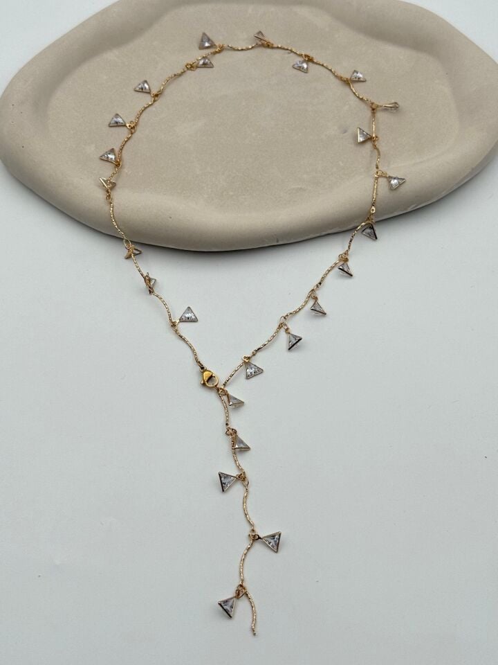 VIP Y Modell Stein Halskette // NECKLACE-5609