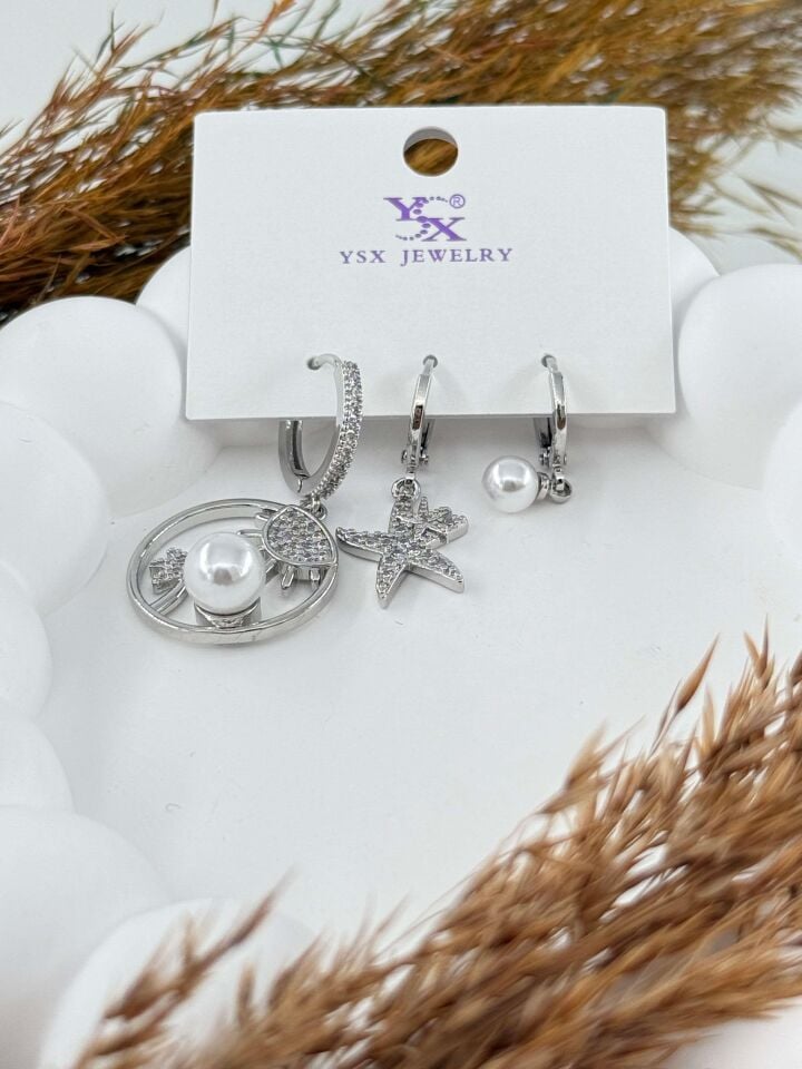 YSX 3-Piece Set Earrings // ITHAL-2875