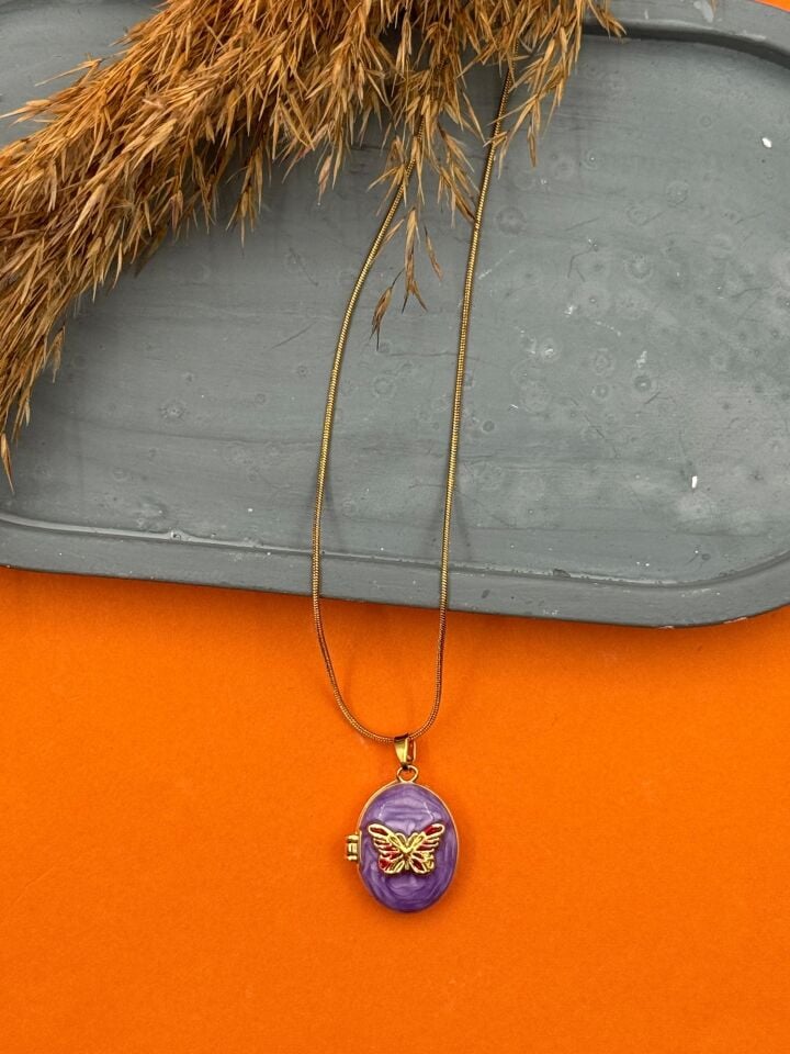 Steel Cover Necklace 45cm // NECKLACE-5563