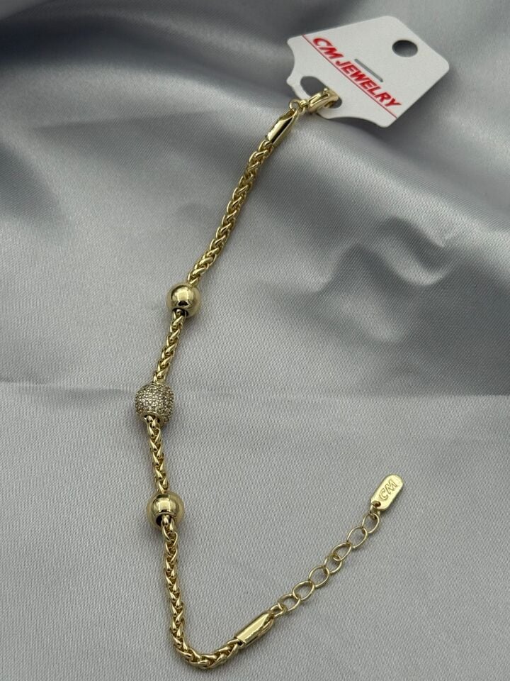 14K CM Bileklik // BILEK-5321