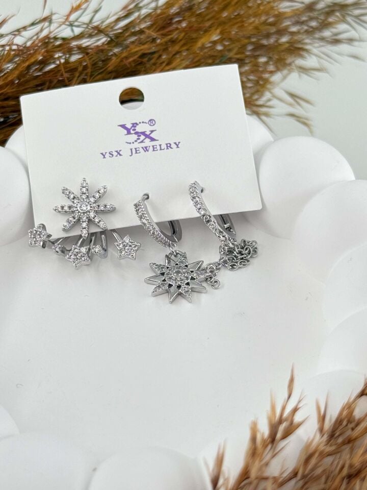 YSX 3-Piece Set Earrings // ITHAL-2880