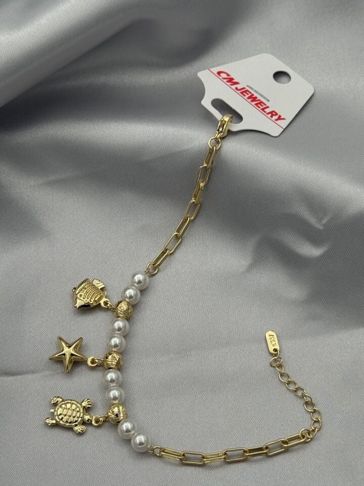 14K CM Bileklik // BILEK-5324