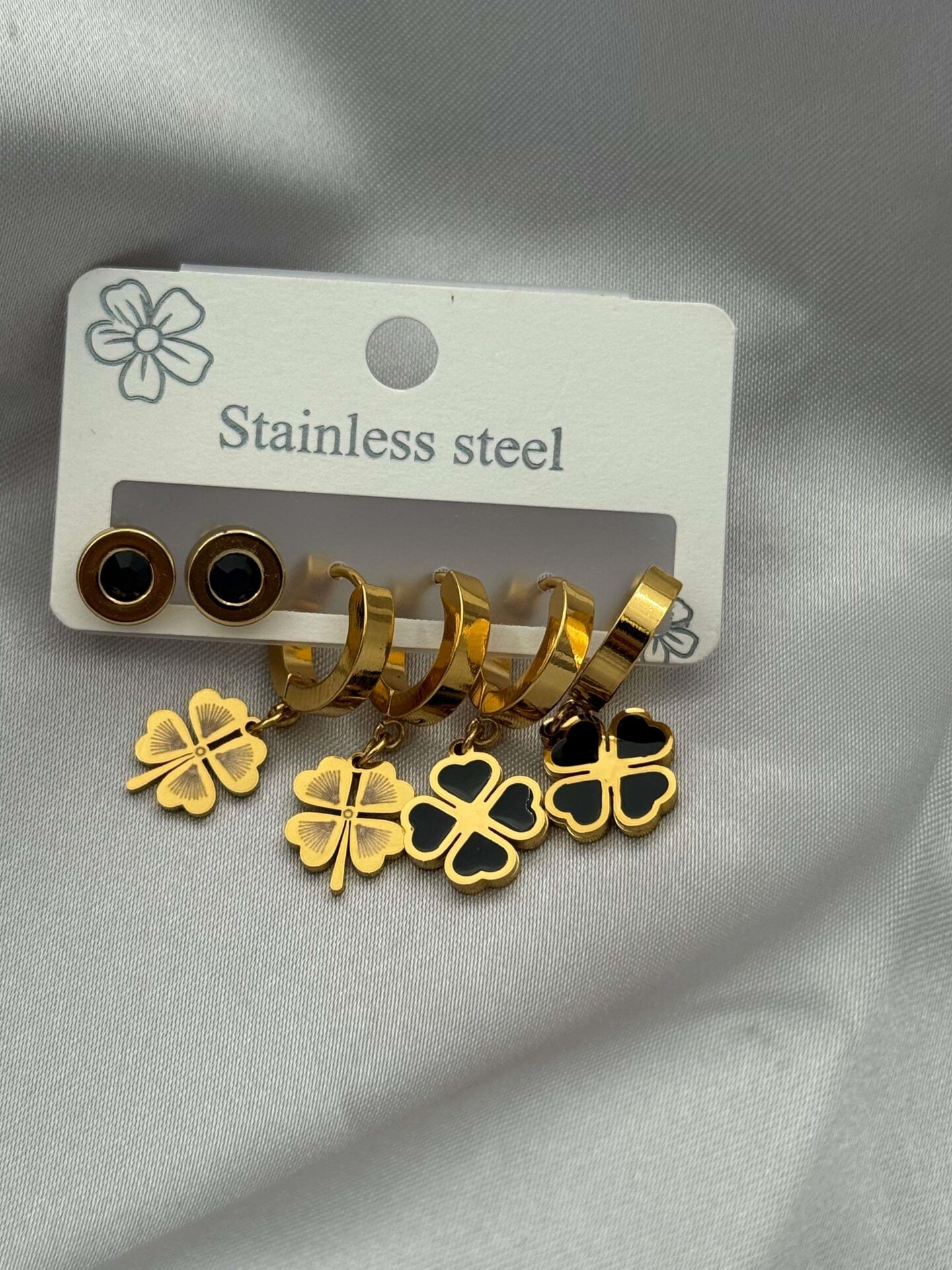 Steel Set Earring // EARRINGS-3518