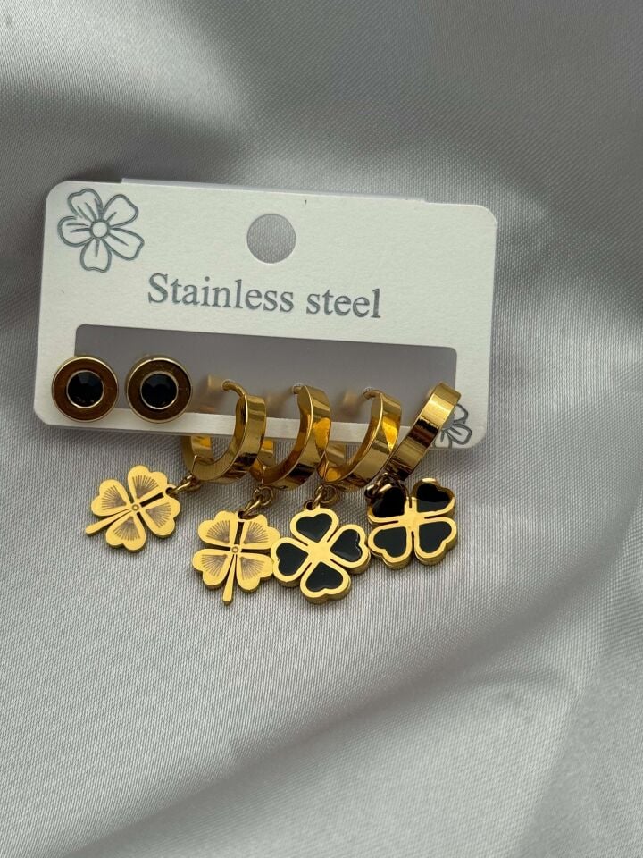 Steel Set Earring // EARRINGS-3518