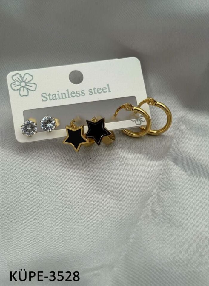 Stahl-Set-Ohrring // OHRRINGE-3528