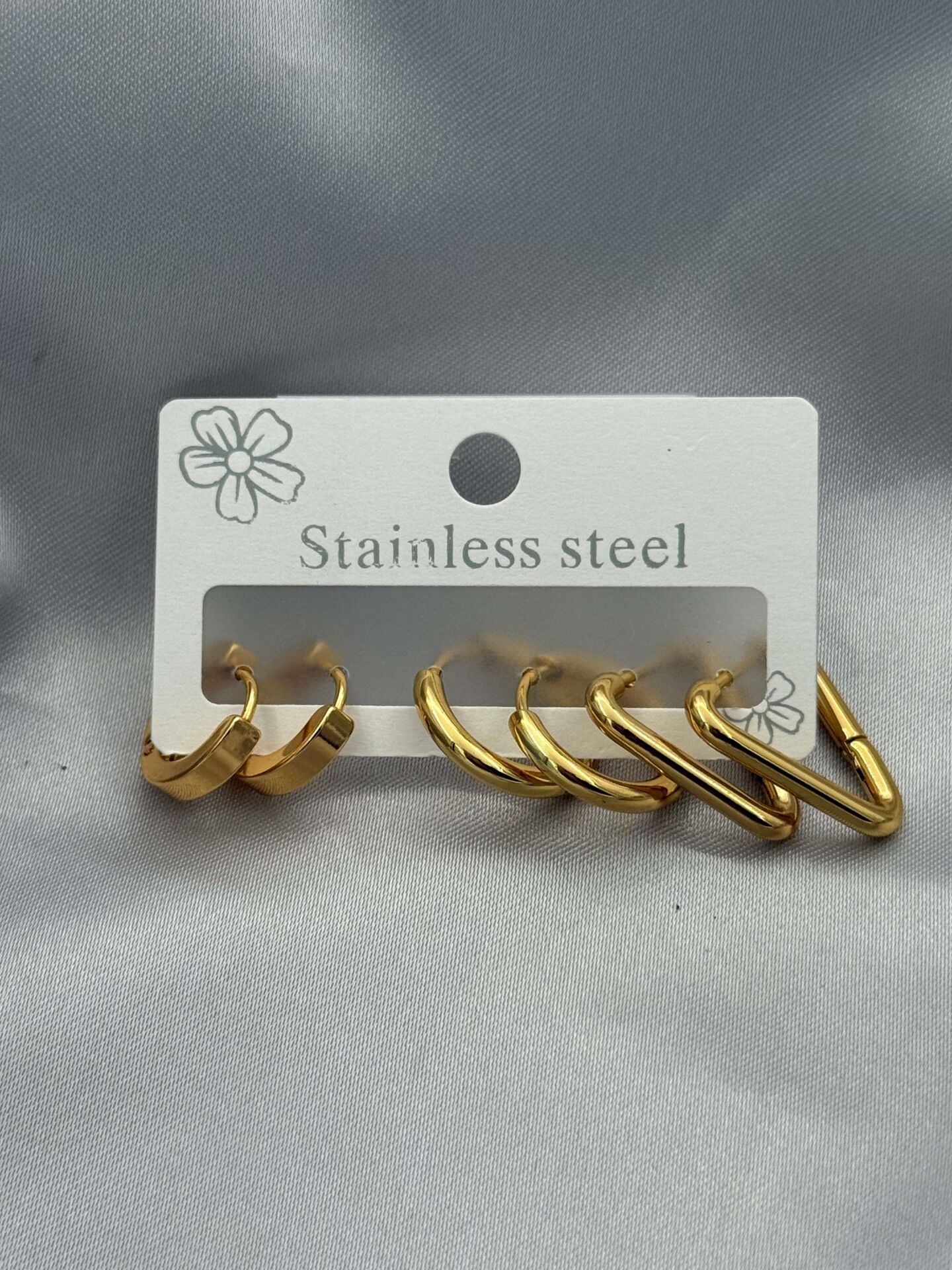 Çelik Set Küpe // KÜPE-3532