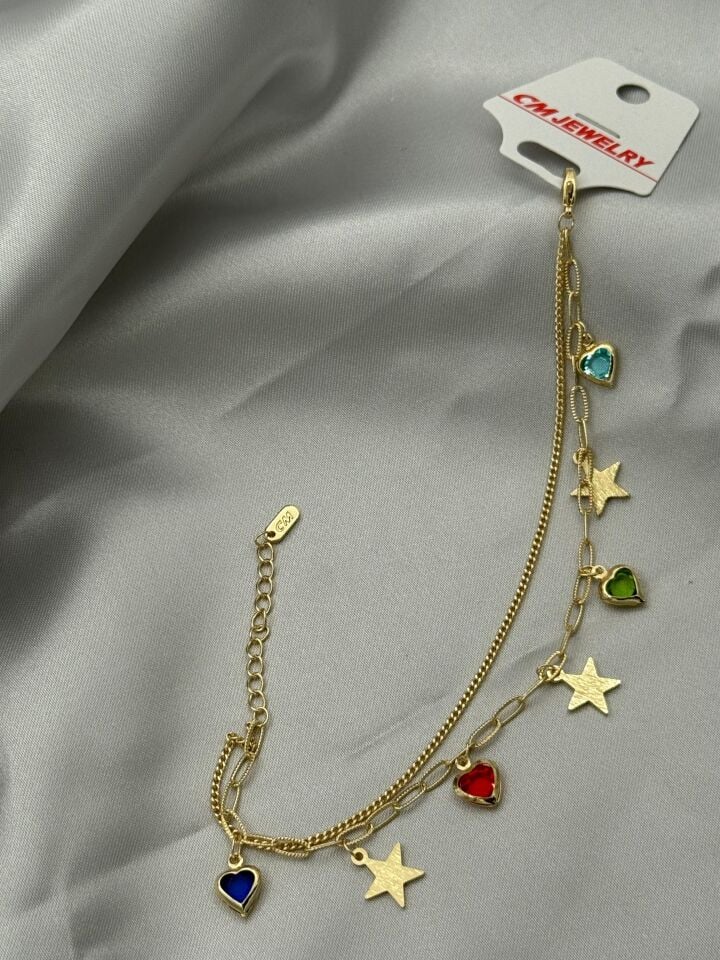 14K CM Bileklik // BILEK-5353
